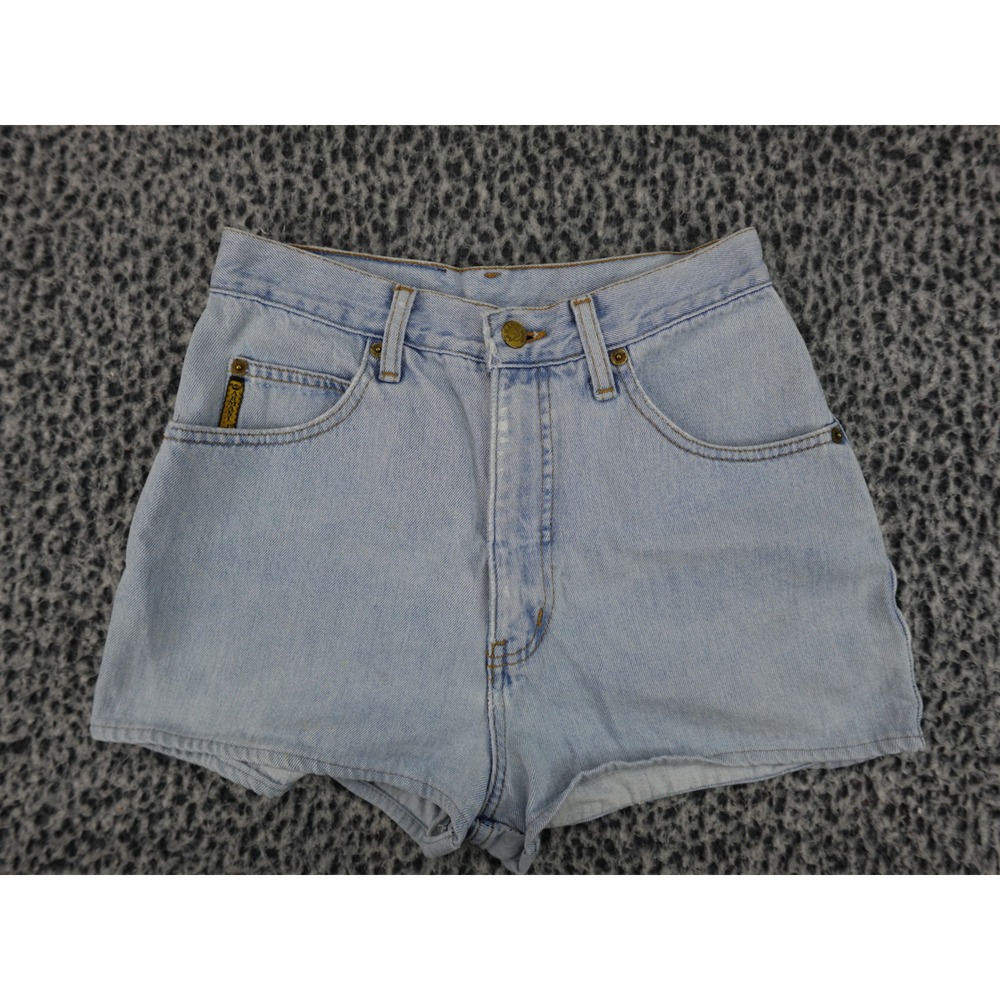 Armani Jeans Vintage Denim Shorts Womens 26 Light Wash‎ Blue High Waisted Italy
